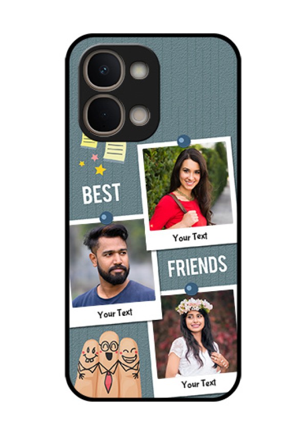 iQOO Z11x 5G Custom Glass Phone Case - Sticky Frames And Friendship Design
