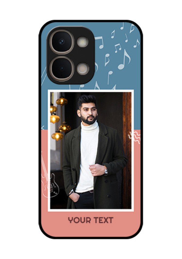 iQOO Z11x 5G Custom Glass Phone Case - With Color Musical Note Design