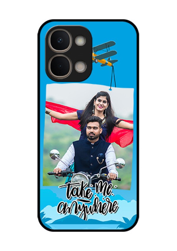 iQOO Z11x 5G Custom Glass Phone Case - Traveller Design