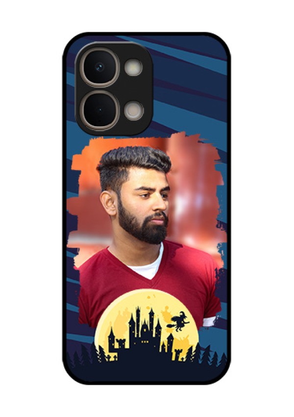 iQOO Z11x 5G Custom Glass Phone Case - Halloween Witch Design
