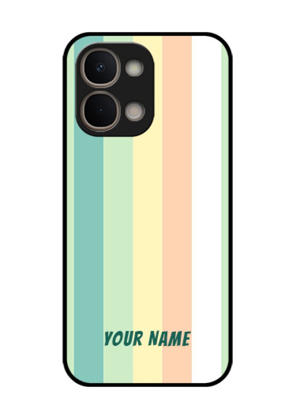 iQOO Z11x 5G Custom Glass Phone Case - Multi - Colour Stripes Design