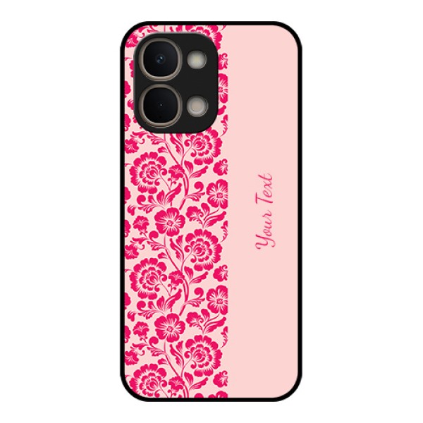 iQOO Z11x 5G Custom Glass Phone Case - Attractive Floral Pattern Design iQOO Z11x 5G Custom Glass Phone Case - Attractive Floral Pattern Design