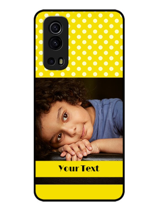 Custom iQOO Z3 5G Custom Glass Phone Case - Bright Yellow Case Design