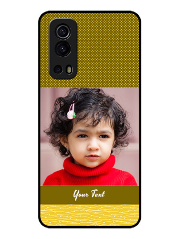 Custom iQOO Z3 5G Custom Glass Phone Case - Simple Green Color Design