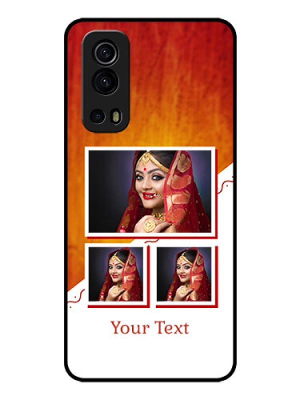 Custom iQOO Z3 5G Custom Glass Phone Case - Wedding Memories Design