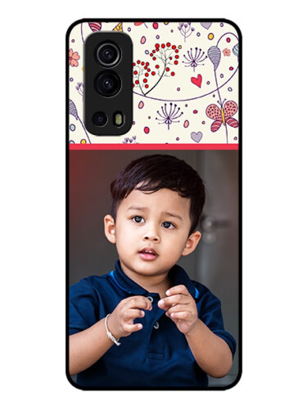 Custom iQOO Z3 5G Custom Glass Mobile Case - Premium Floral Design