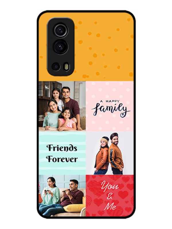 Custom iQOO Z3 5G Personalized Glass Phone Case - Images with Quotes Design