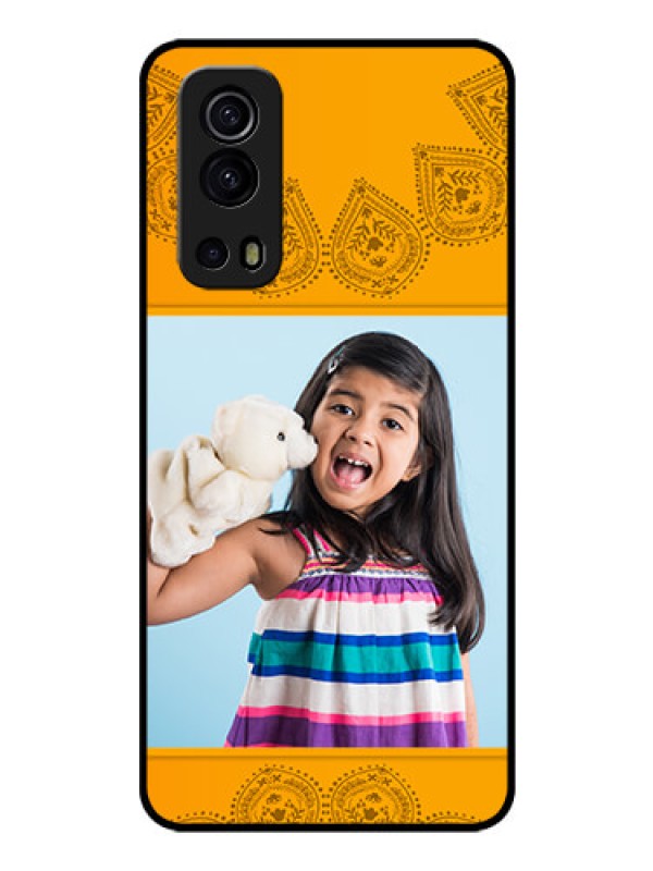 Custom iQOO Z3 5G Personalized Glass Phone Case - Photo Wedding Design 