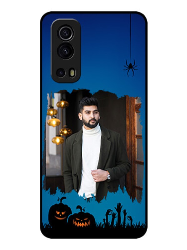 Custom iQOO Z3 5G Photo Printing on Glass Case - with pro Halloween design 