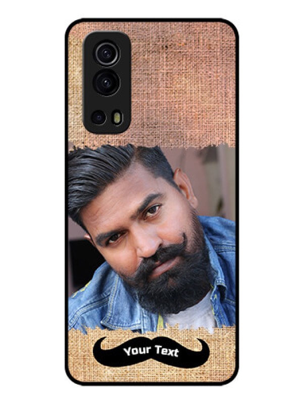 Custom iQOO Z3 5G Personalized Glass Phone Case - with Texture Design