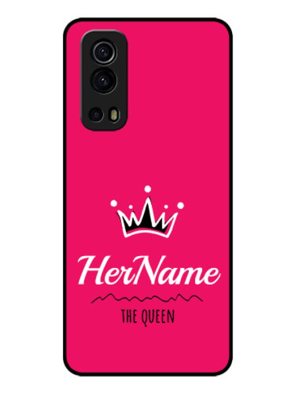 Custom iQOO Z3 5G Glass Phone Case Queen with Name
