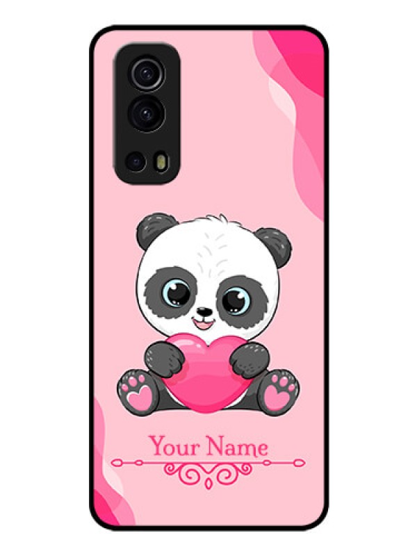 Custom iQOO Z3 5G Custom Glass Mobile Case - Cute Panda Design