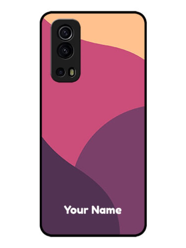 Custom iQOO Z3 5G Custom Glass Phone Case - Mixed Multi-colour abstract art Design