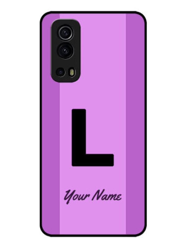 Custom iQOO Z3 5G Custom Glass Phone Case - Tricolor custom text Design