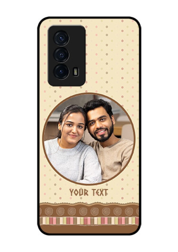 iQOO Z5 5G Custom Glass Mobile Case - Brown Dotted Mobile Case Design