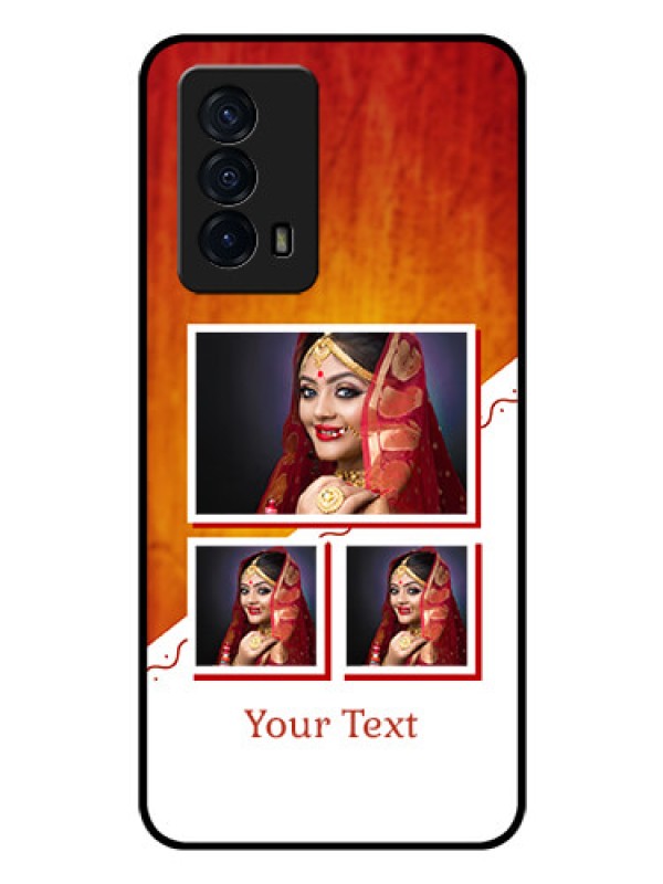Custom iQOO Z5 5G Custom Glass Phone Case - Wedding Memories Design