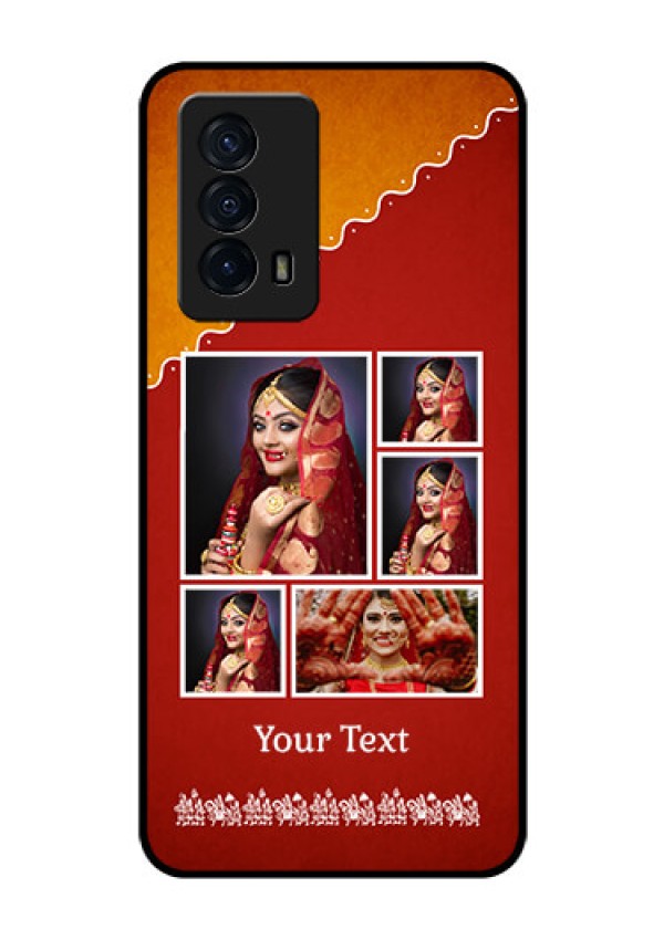 iQOO Z5 5G Personalized Glass Phone Case - Wedding Pic Upload Design