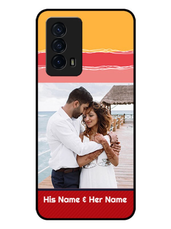 Custom iQOO Z5 5G Custom Glass Mobile Case - Colorful Case Design