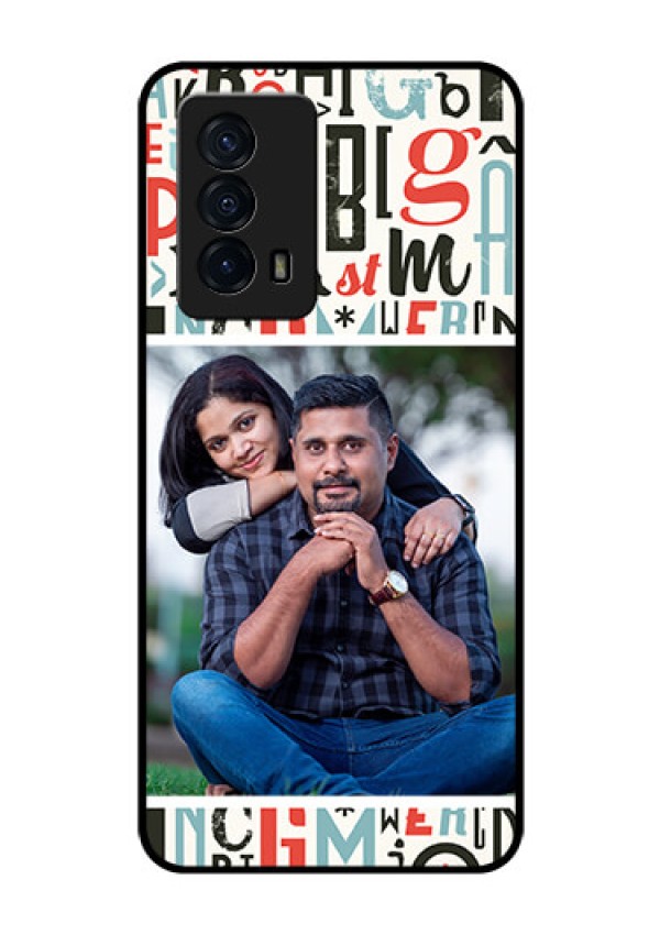 iQOO Z5 5G Personalized Glass Phone Case - Alphabet Design