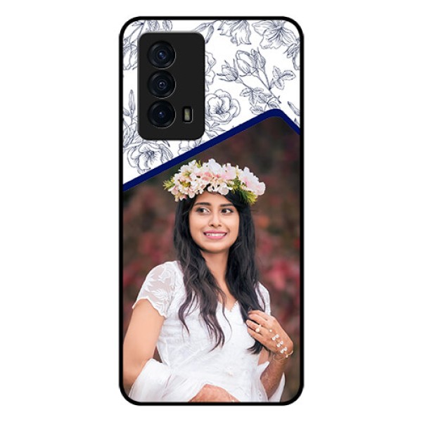 iQOO Z5 5G Personalized Glass Phone Case - Premium Floral Design