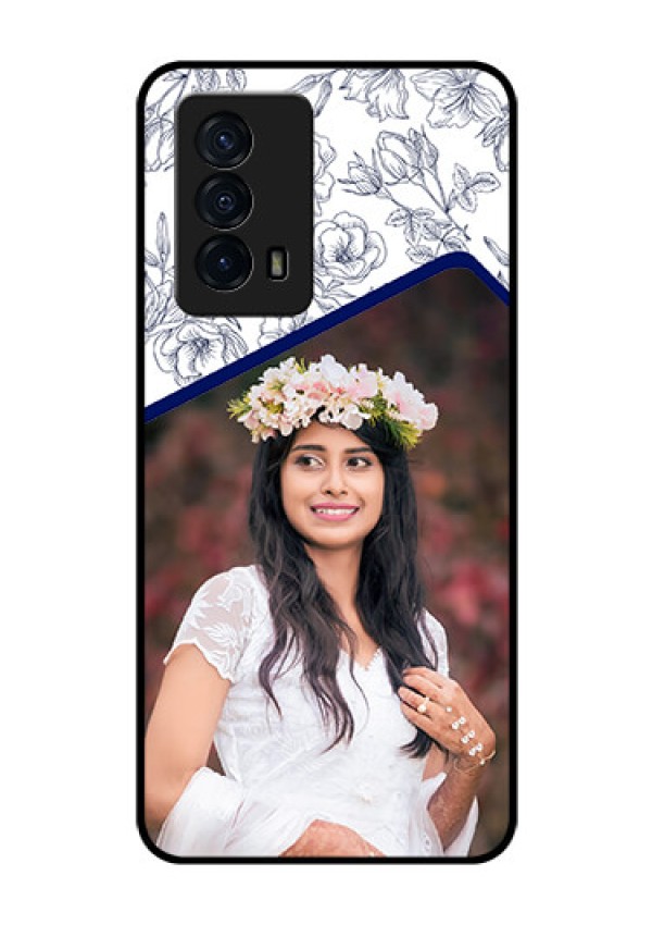 iQOO Z5 5G Personalized Glass Phone Case - Premium Floral Design
