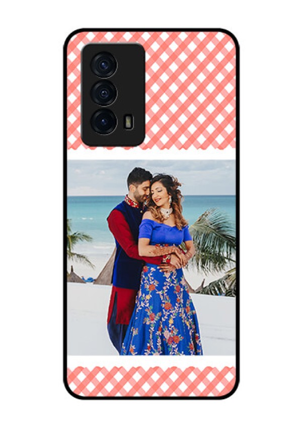 iQOO Z5 5G Personalized Glass Phone Case - Pink Pattern Design
