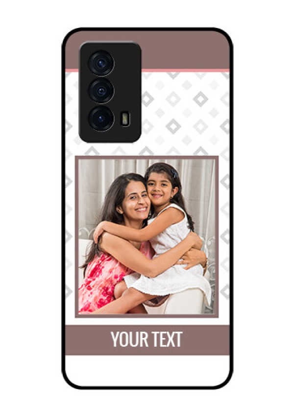iQOO Z5 5G Photo Printing on Glass Case - Simple Diamond Design