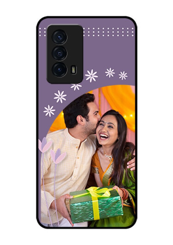 iQOO Z5 5G Custom Glass Mobile Case - Lavender flowers design