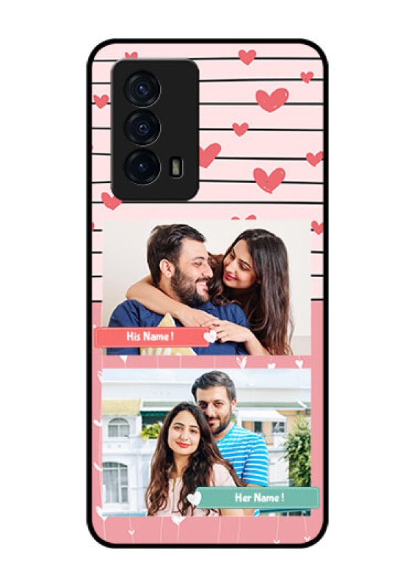 iQOO Z5 5G Custom Glass Mobile Case - Photo with Heart Design