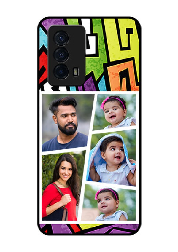 iQOO Z5 5G Custom Glass Phone Case - Graffiti pattern Design