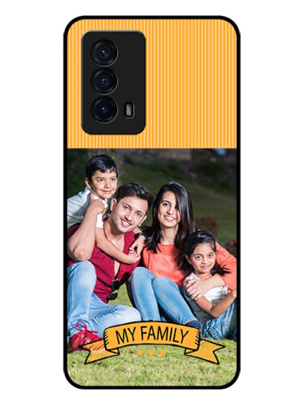 Custom iQOO Z5 5G Custom Glass Phone Case - My Family Design