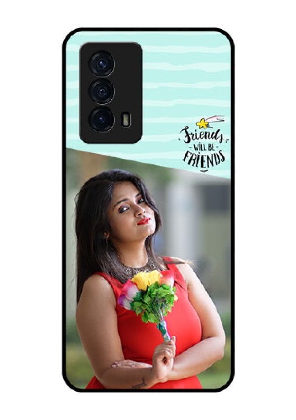 iQOO Z5 5G Custom Glass Phone Case - Friends Picture Icon Design
