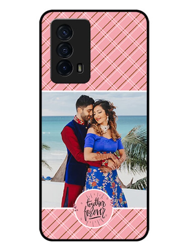 Custom iQOO Z5 5G Personalized Glass Phone Case - Together Forever Design