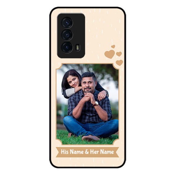 iQOO Z5 5G Custom Glass Phone Case - with confetti love design
