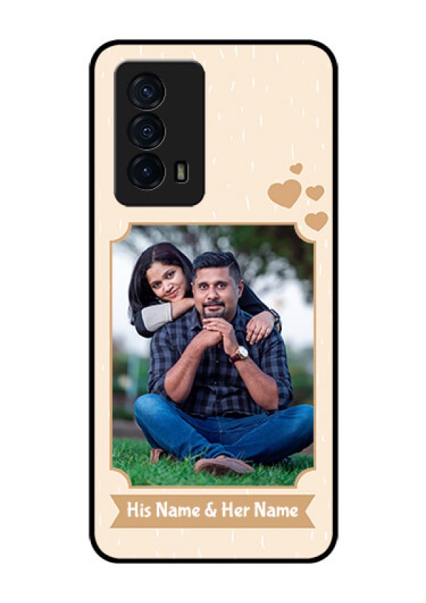 iQOO Z5 5G Custom Glass Phone Case - with confetti love design