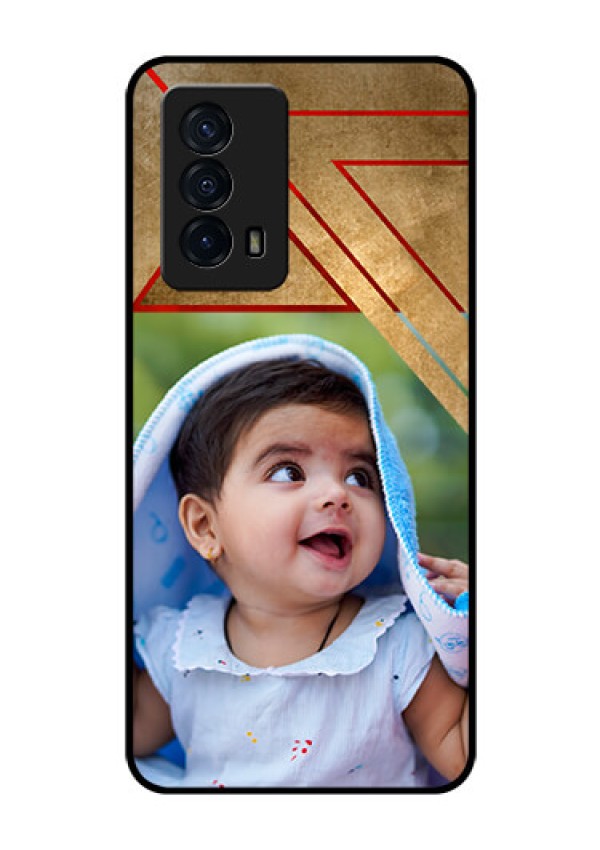 iQOO Z5 5G Personalized Glass Phone Case - Gradient Abstract Texture Design