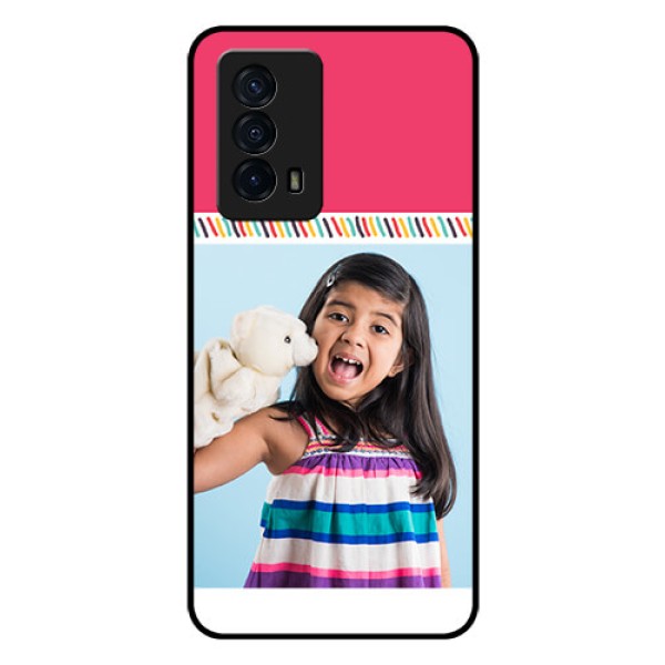 iQOO Z5 5G Personalized Glass Phone Case - Line art design