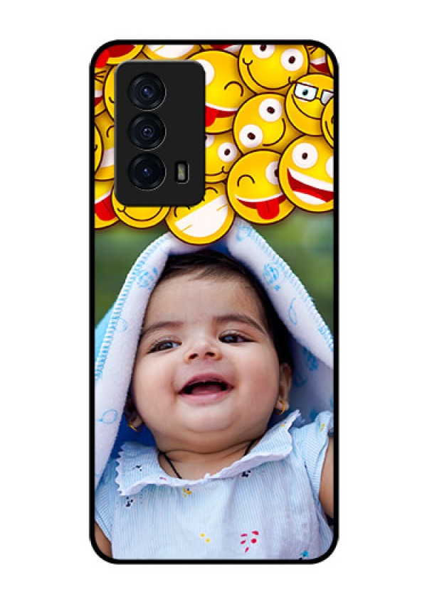 iQOO Z5 5G Custom Glass Mobile Case - with Smiley Emoji Design