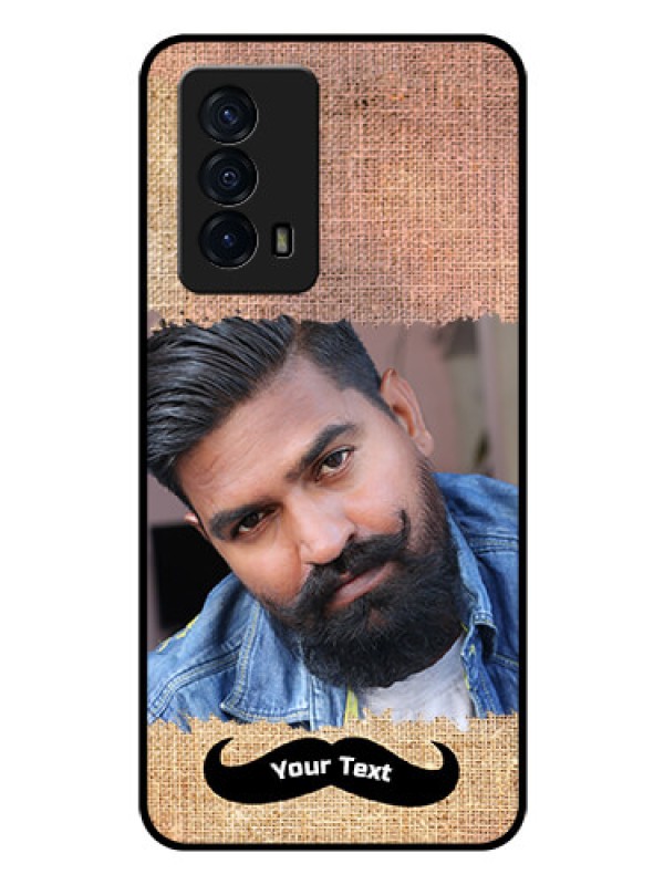 Custom iQOO Z5 5G Personalized Glass Phone Case - with Texture Design