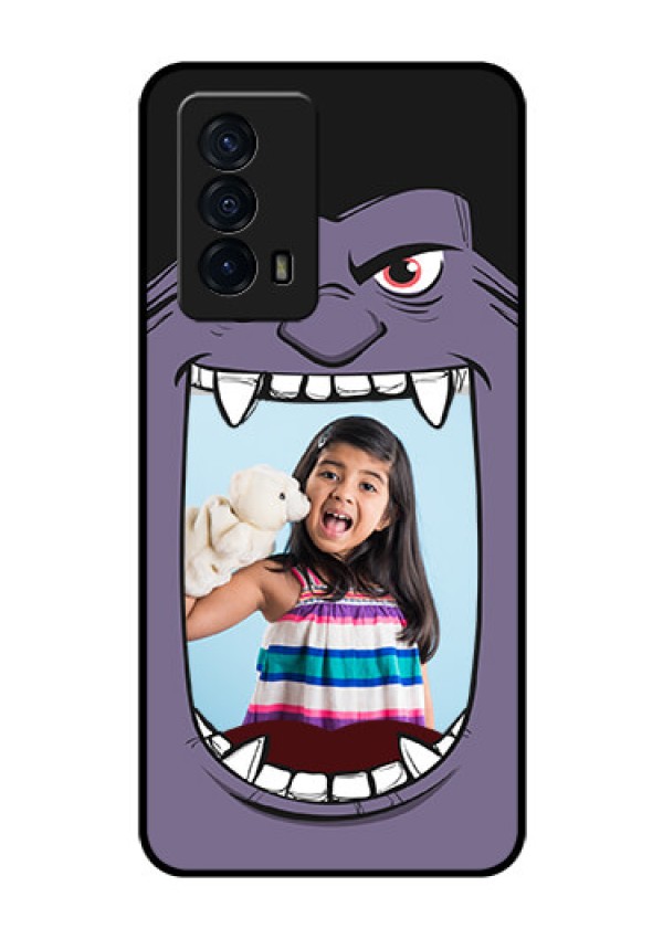 iQOO Z5 5G Custom Glass Phone Case - Angry Monster Design