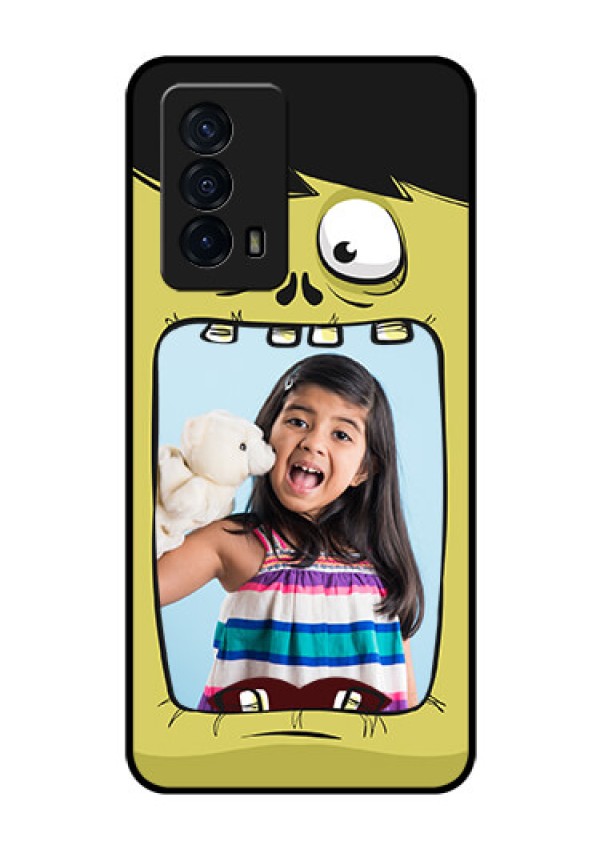 iQOO Z5 5G Personalized Glass Phone Case - Cartoon monster back case Design