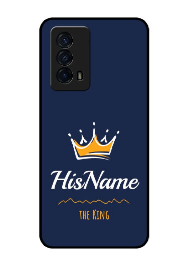 iQOO Z5 5G Glass Phone Case King with Name