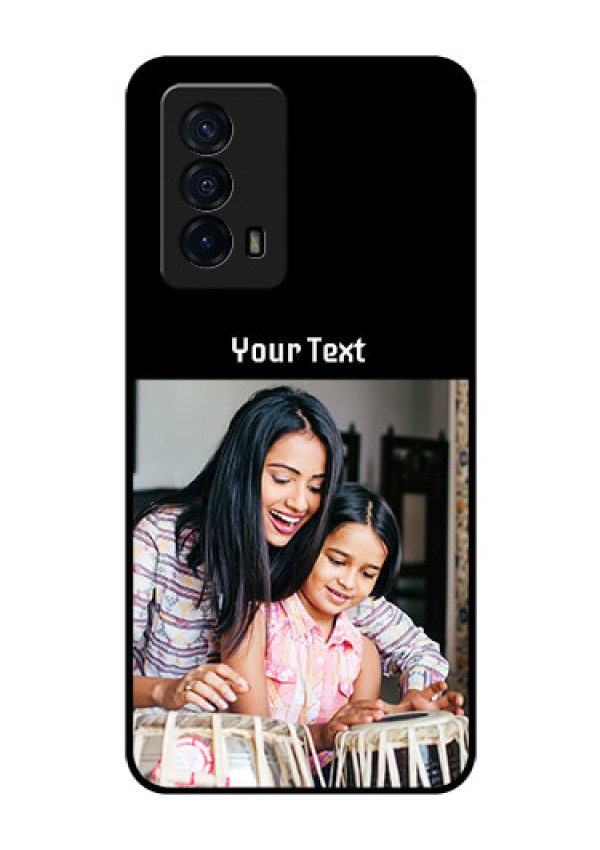 iQOO Z5 5G Photo with Name on Glass Phone Case