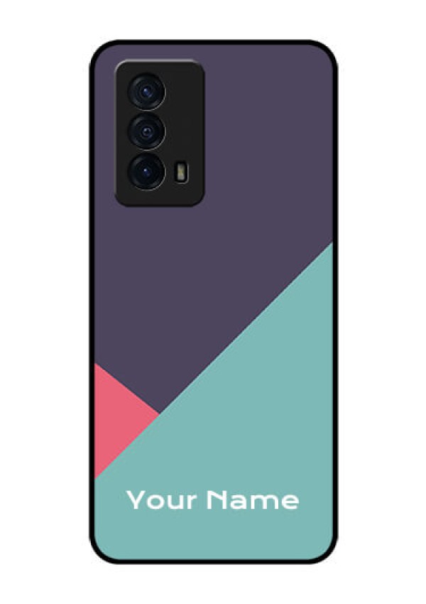 iQOO Z5 5G Custom Glass Mobile Case - Tri Color abstract Design
