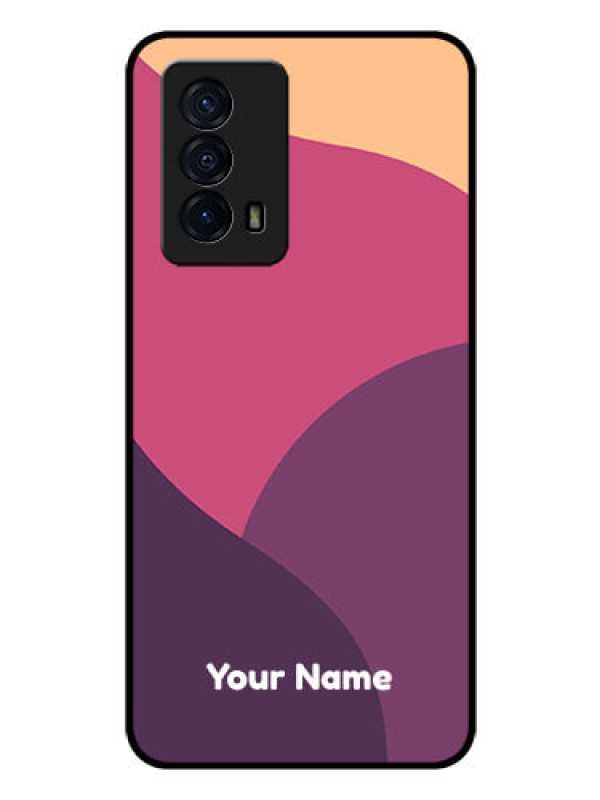 Custom iQOO Z5 5G Custom Glass Phone Case - Mixed Multi-colour abstract art Design