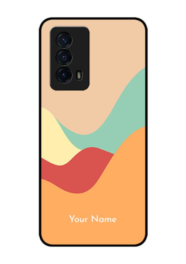 iQOO Z5 5G Personalized Glass Phone Case - Ocean Waves Multi-colour Design