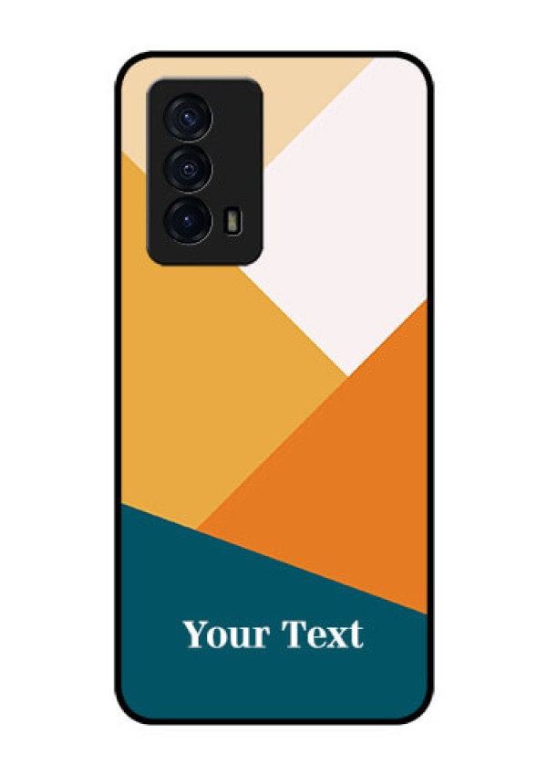 iQOO Z5 5G Personalized Glass Phone Case - Stacked Multi-colour Design