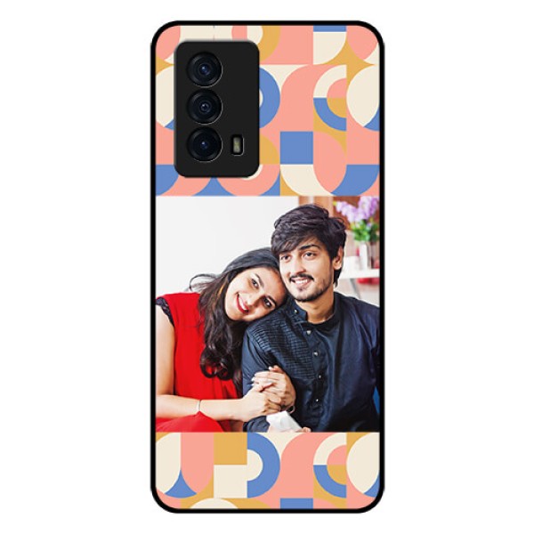 iQOO Z5 5G Photo Printing on Glass Case - Semi-circle Maze Pattern Design