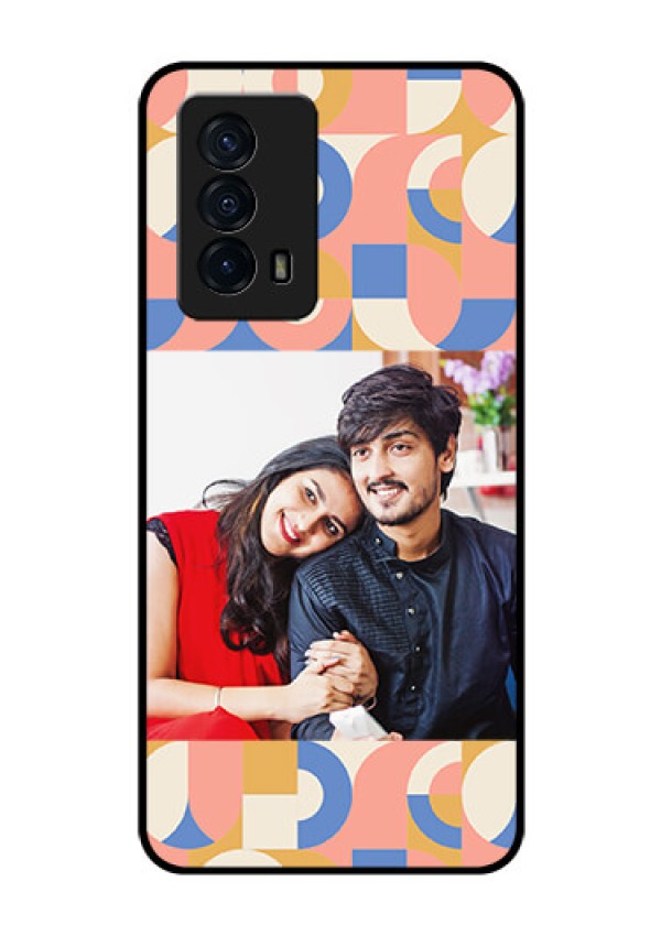 iQOO Z5 5G Photo Printing on Glass Case - Semi-circle Maze Pattern Design