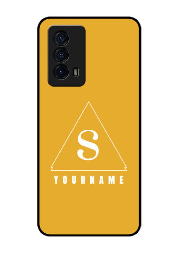 iQOO Z5 5G Personalized Glass Phone Case - simple triangle Design